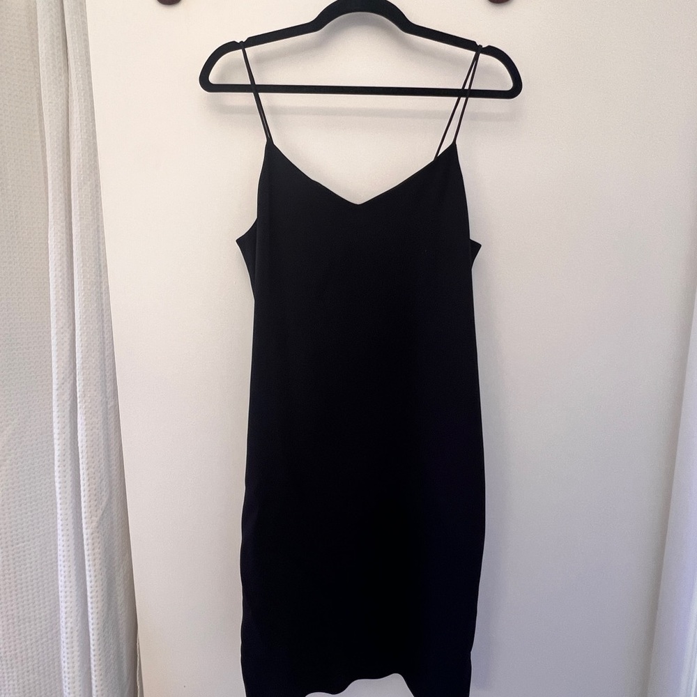 Vince black slip dress
